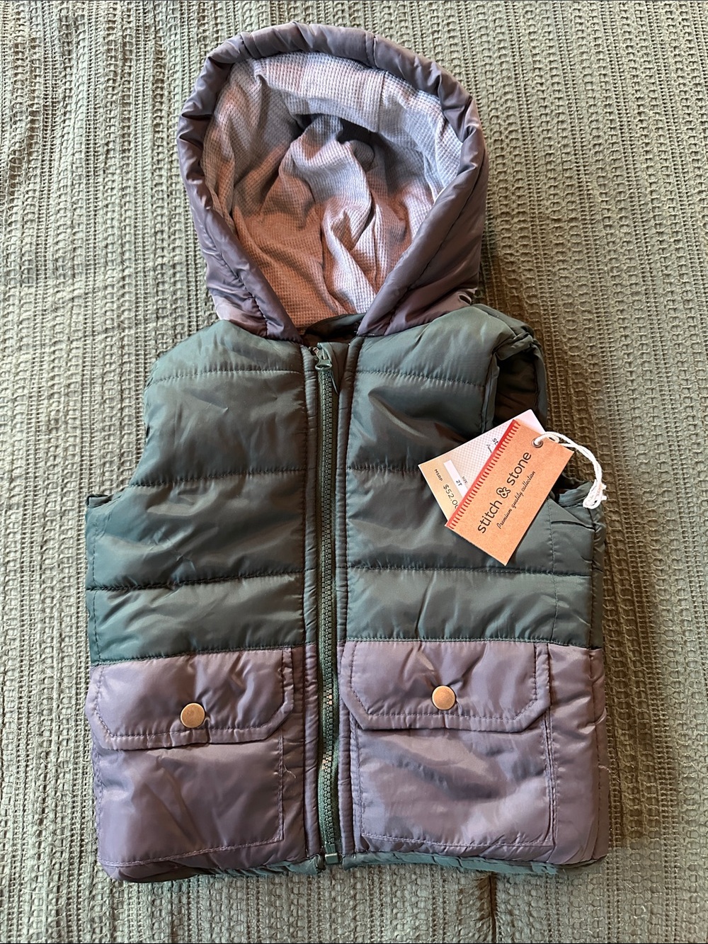 NWT Stitch & Stone Puffer Hooded Vest, 2T